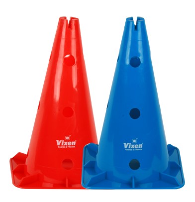 IAAF approved soccer cone 15 inch, 12 holes track & field bhalla sports