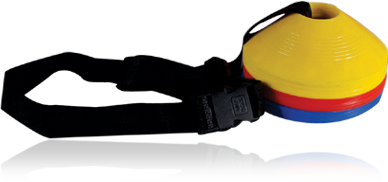 IAAF approved soccer cone carrying strap adjustable track & field bhalla sports